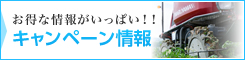 お得な情報がいっぱい！！「キャンペーン情報」