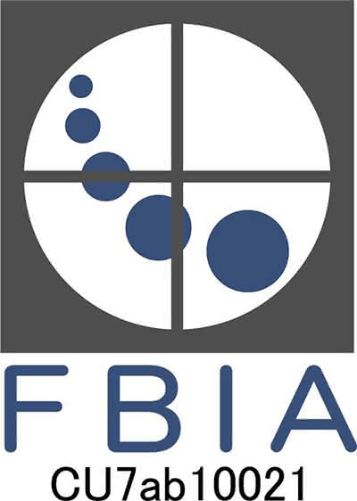 ロゴ：ISO規格認証製品（FBIA）