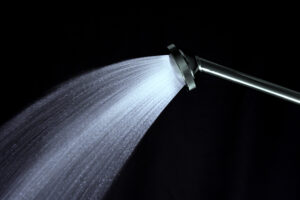 TeQShowerの散水状態を表した画像です